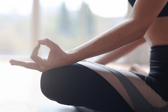 a flexible person doing yoga