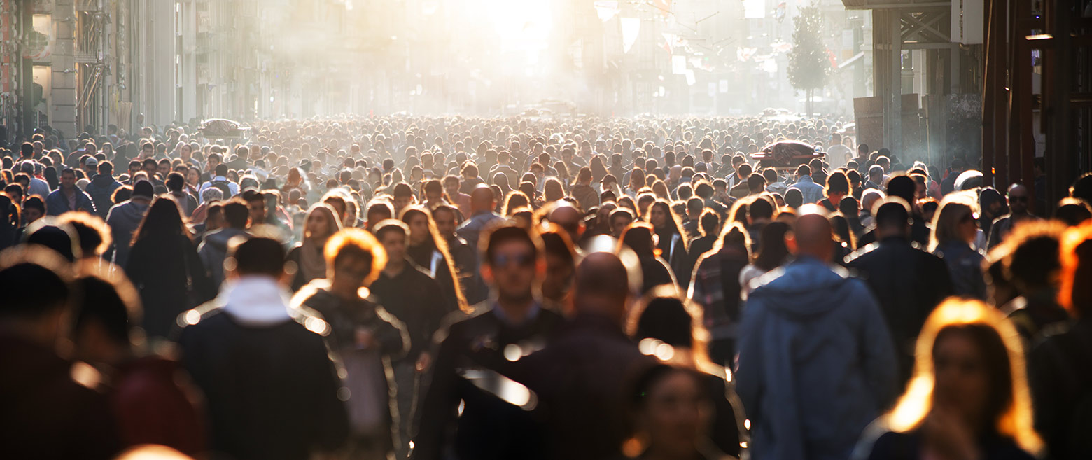 Image of people in a crowd. 