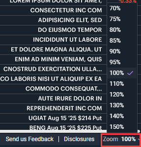Screengrab of Zoom tool