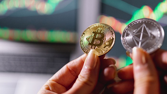 Visualization of bitcoin and ethereum