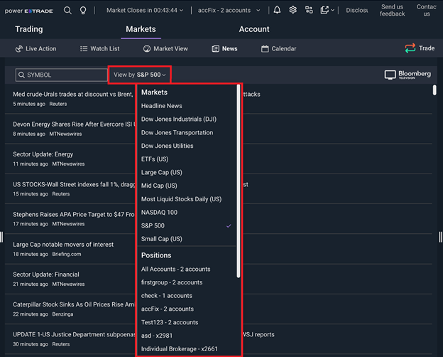 Screengrab of news enhancement