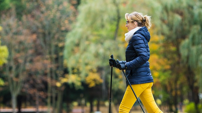 Woman on a walk