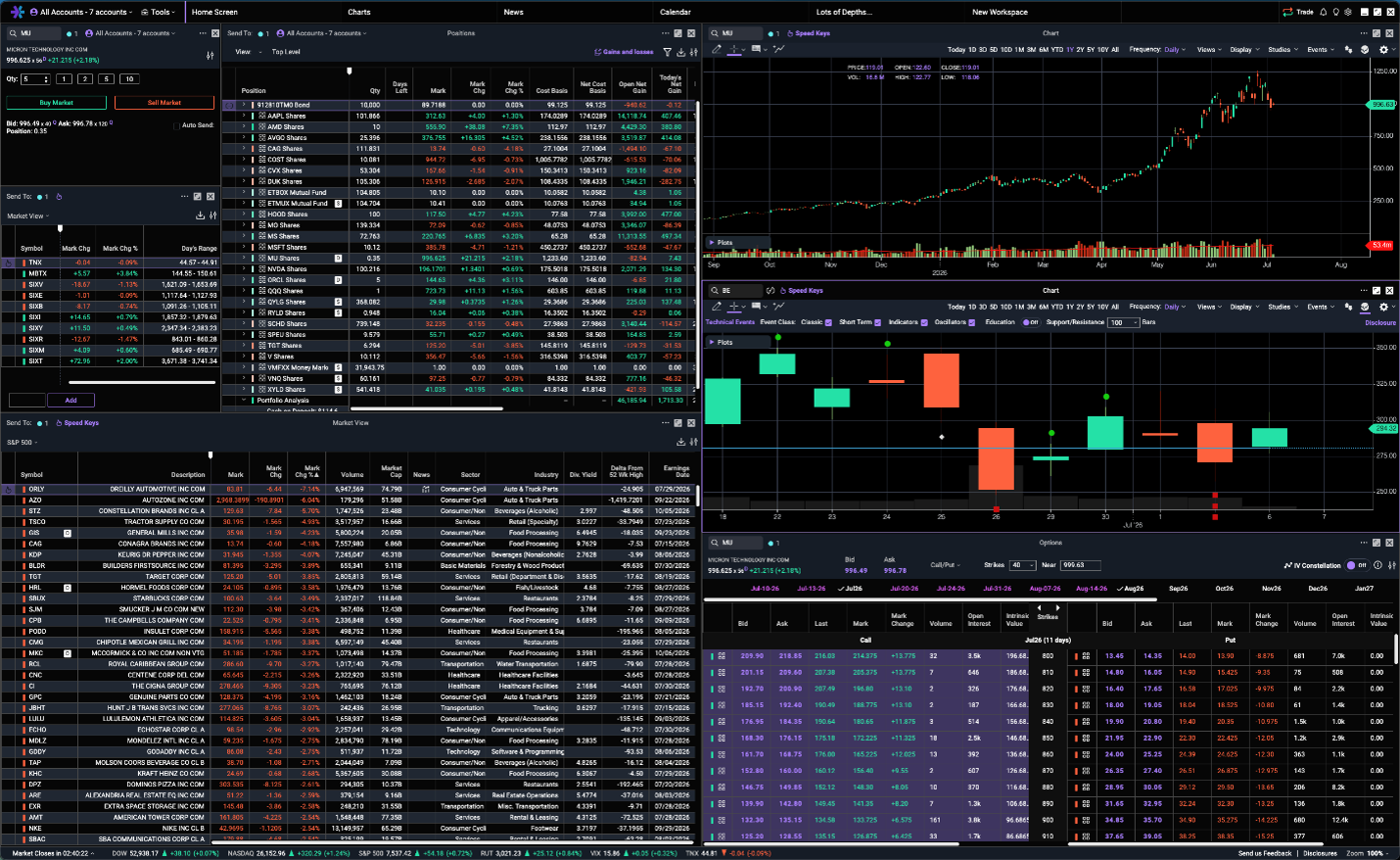 Screengrab of midnight theme