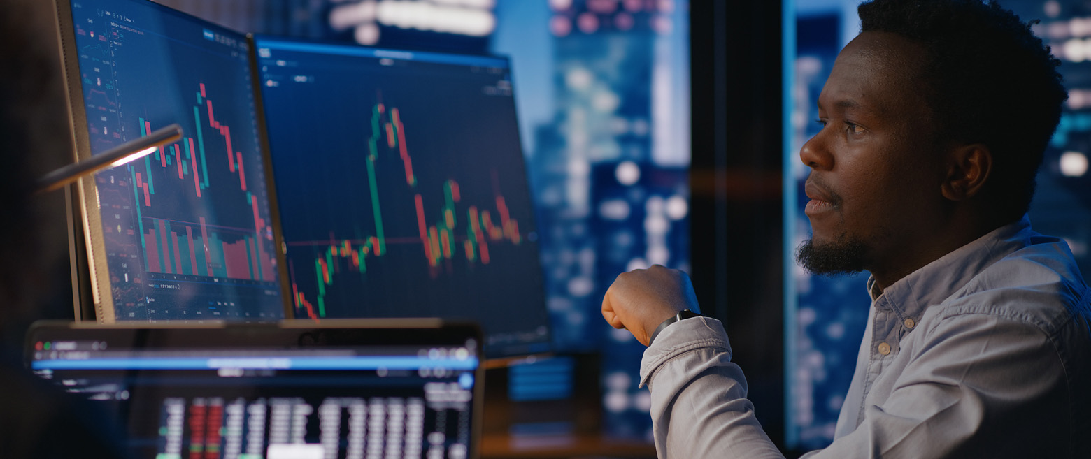 Cryptocurrency tokens with valuation charts and market data in the background