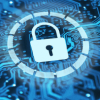 Abstract lock symbol