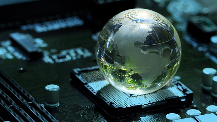 Earth globe abstract